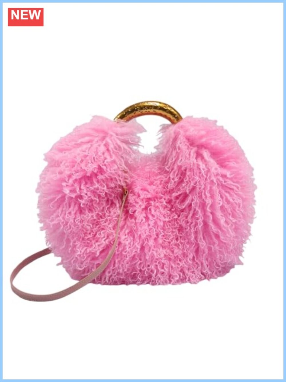 Faux Fur Shaggy Crossbody Bag Fluffy Shoulder Hobo Handbag